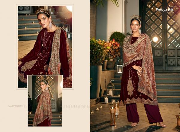 Mumtaz Kanikar Collection Embroidery Velvet Wear Salwar Suits